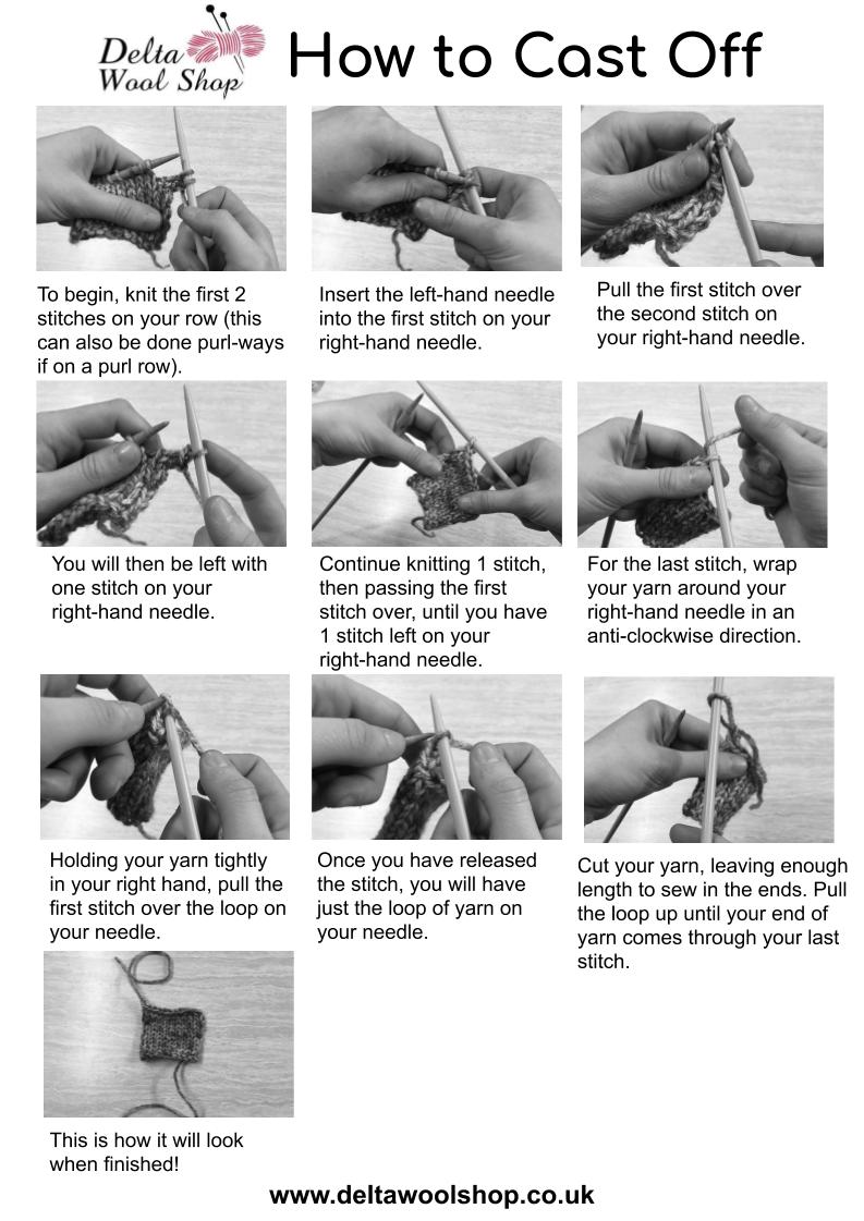 How To Cast Off Knitting Know How Delta Wool Shop
