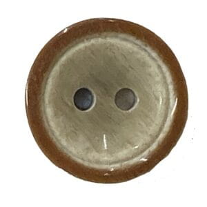 Brown Rimmed Button