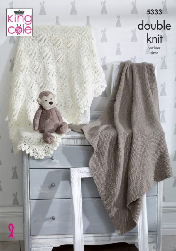 King Cole Comfort DK Pattern 5333 Blankets Delta Wool Shop