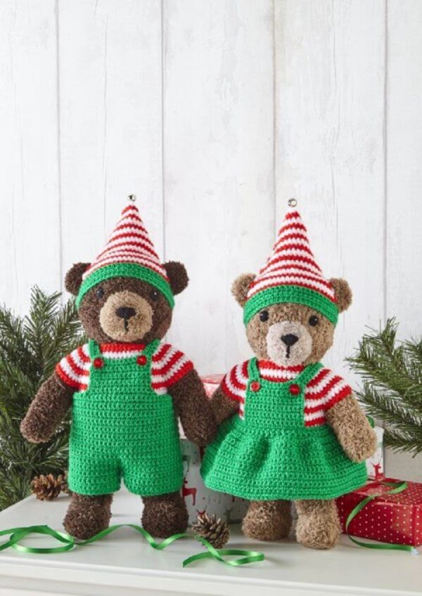 Christmas Crochet Book 7 Xmas Bear 3