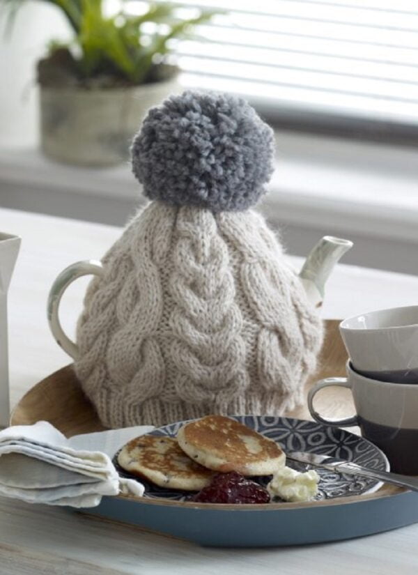 Home Knits 1 Cable Tea Cosy