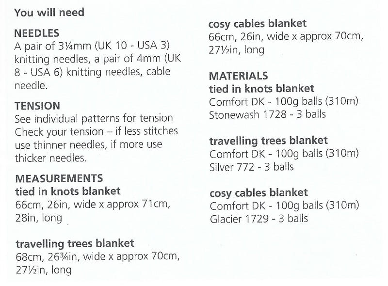 King Cole Newborn Book 4 Instructions 2