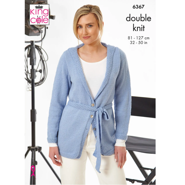 King Cole Merino Blend DK Pattern - 6367 Cardigans - Delta Wool Shop