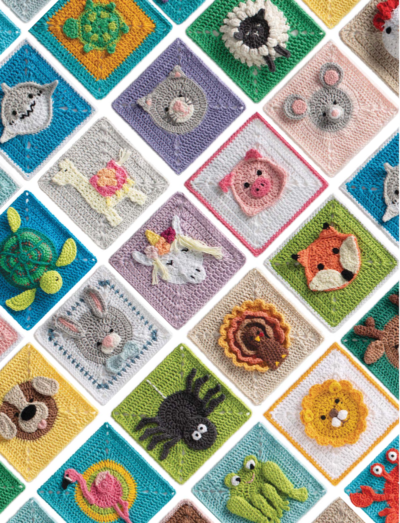 3d Animal Granny Squares 2
