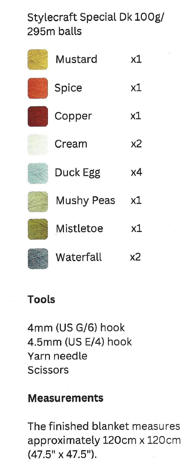 Trellis Blanket Instructions