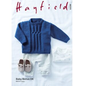 Hayfield Baby Bonus DK Pattern 5336 Boys Sweater