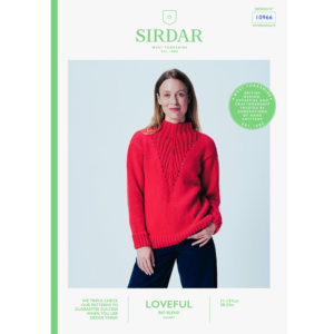 Sirdar Loveful Bio Blend Chunky Knitting Pattern 10966